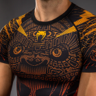 Рашгард - Venum Quetzal Fury Short Sleeve Rashguard - Black/Fury Red/ Tangerine​